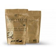 Taches de chanvre naturel pour chiens à la saveur de poulet, 100g